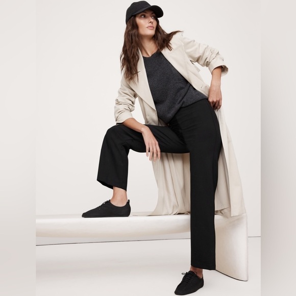 NWT! Banana Republic Black Straight Everywhere Ponte Ankle Pant - Multiple - Picture 2 of 16